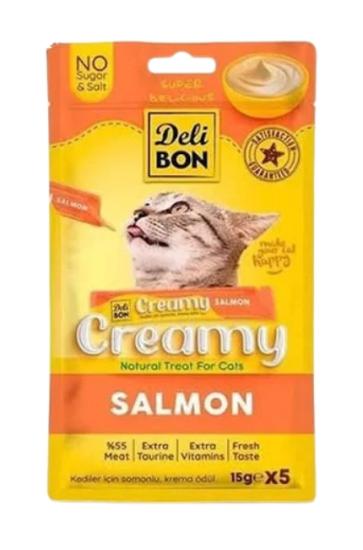 Delibon Somonlu Kedi Ödül Kreması 5x15 Gr