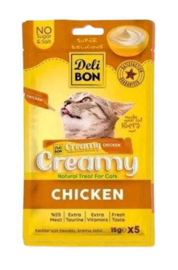 Delibon Tavuklu Kedi Ödül Kreması 5x15 Gr