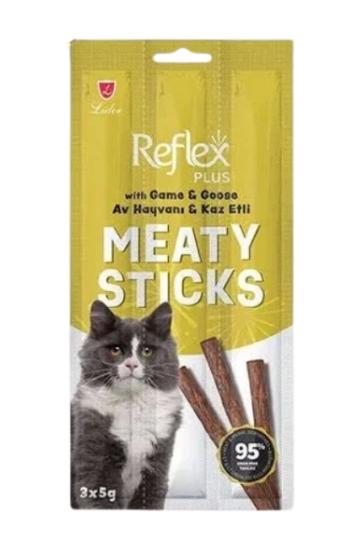 Reflex Stick Av Hayvanlı ve Kaz Etli Kedi Ödül Maması 3x5 Gr