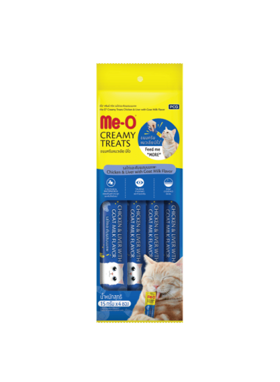 Me-O Tavuk & Ciğer & Keçi Sütü Stick Kedi Ödül Maması 4x15 GR 